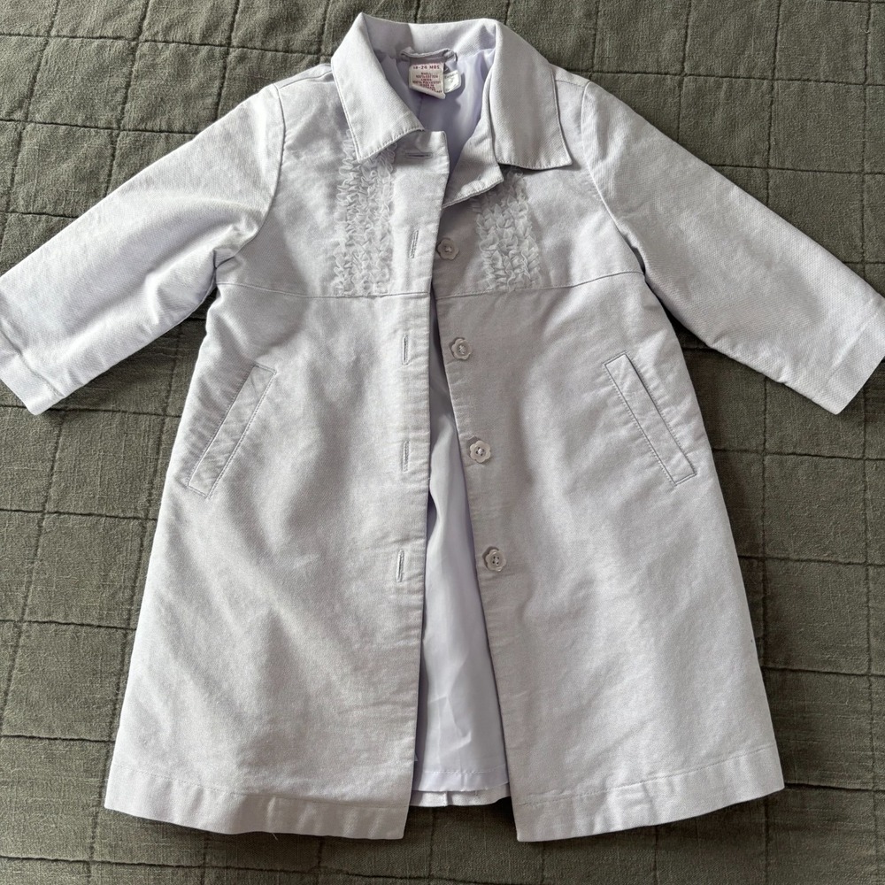 2002 Vintage Gymboree coat lavender 100% cotton Girls 18-24 month
